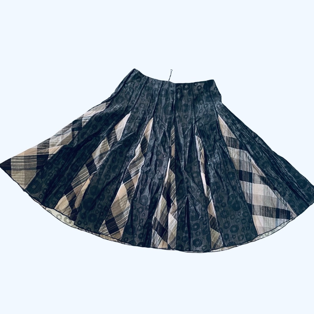 ALBERTO MAKALI - Combo Flare Pleated Skirt
